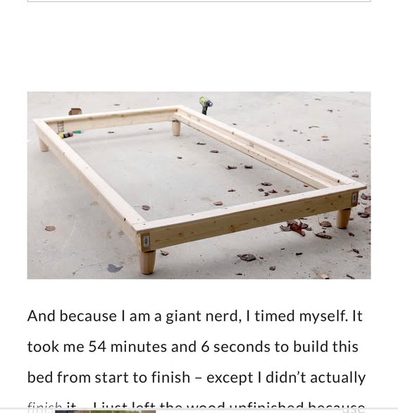 Sturdy twin platform bed frame example
